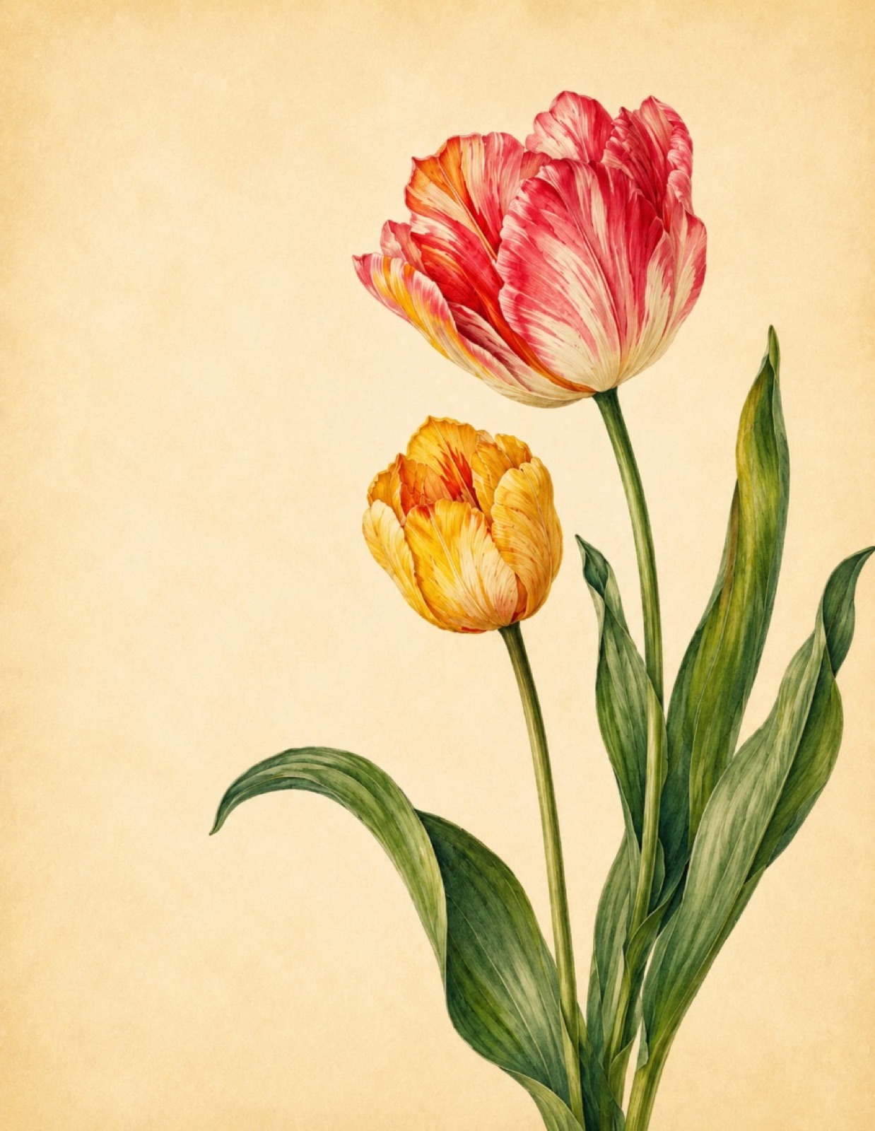 Tulip cover art from the Botanical Edition